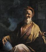 Giuseppe Antonio Petrini Laughing Democritus. Germany oil painting artist